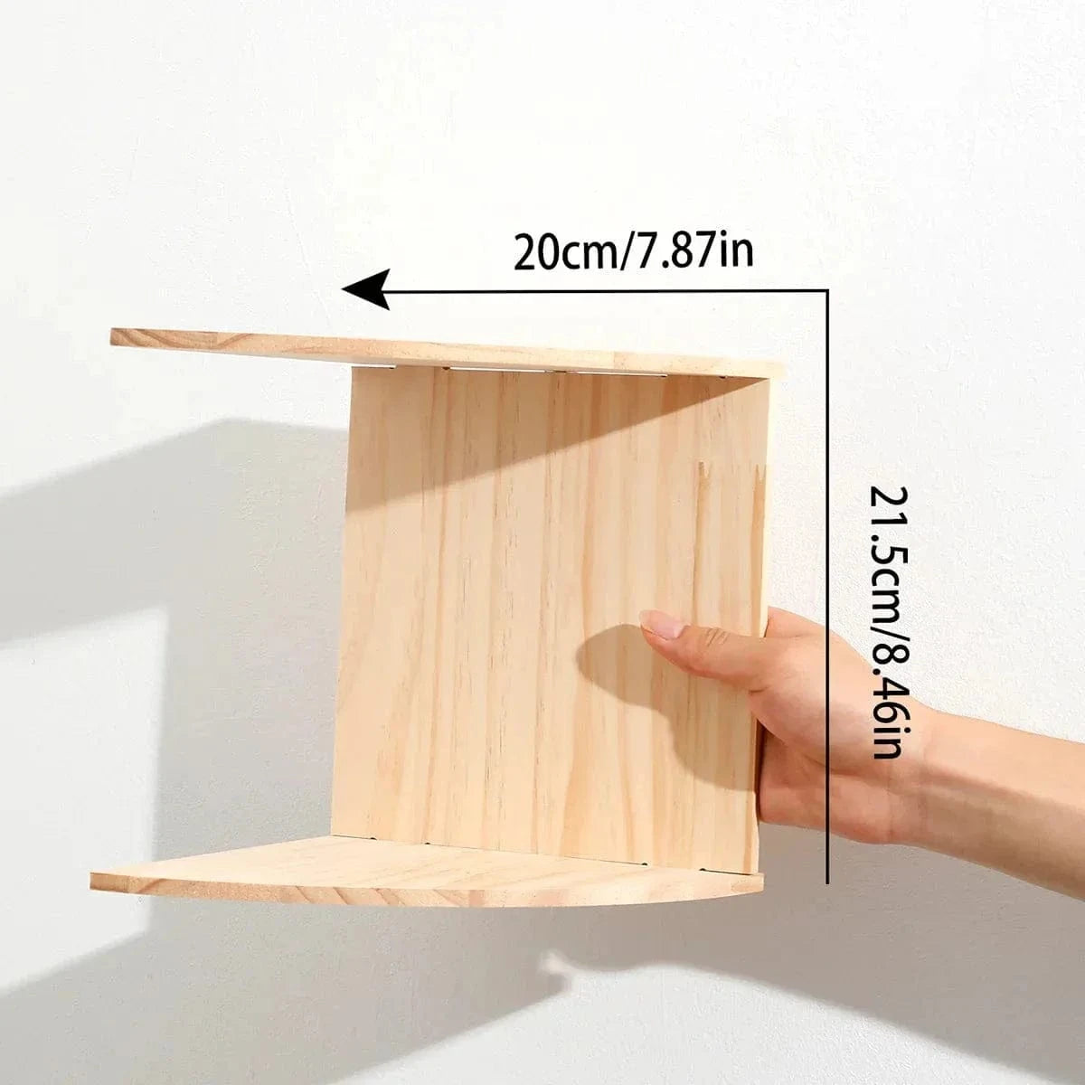 PVC Wooden Corner Shelf – 2/4/5-Tier Storage Rack for Home Decoration