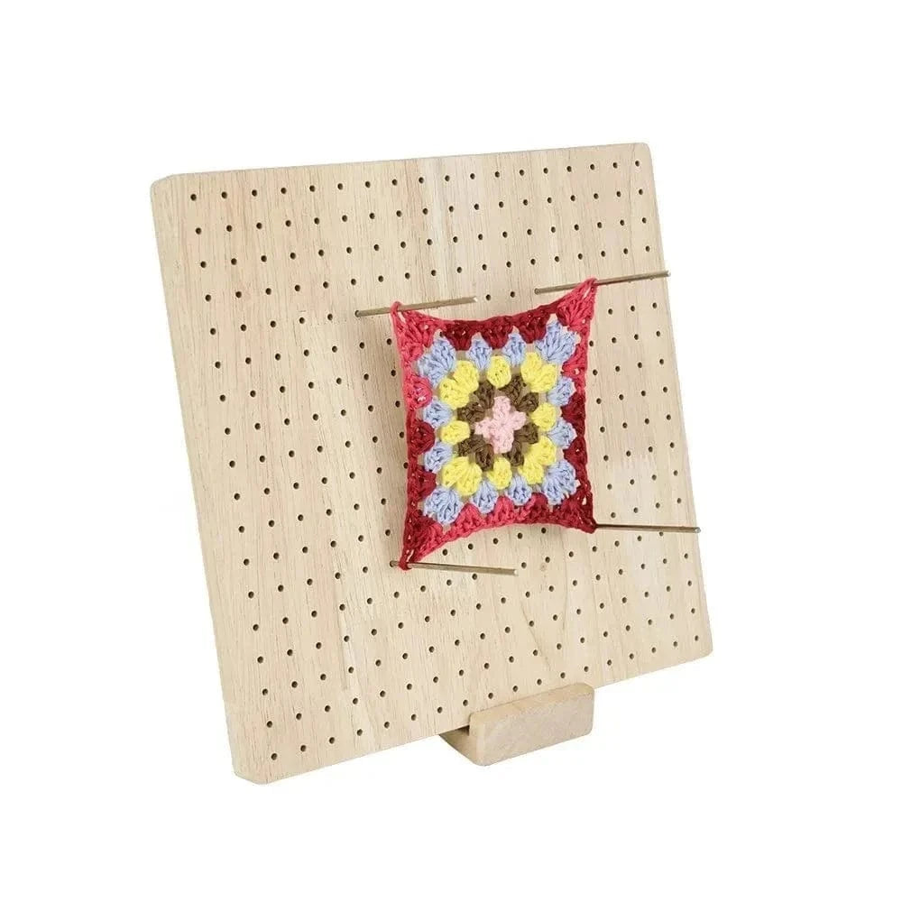 Wooden Crochet Blocking Board – Knitting & Granny Square Project Tool