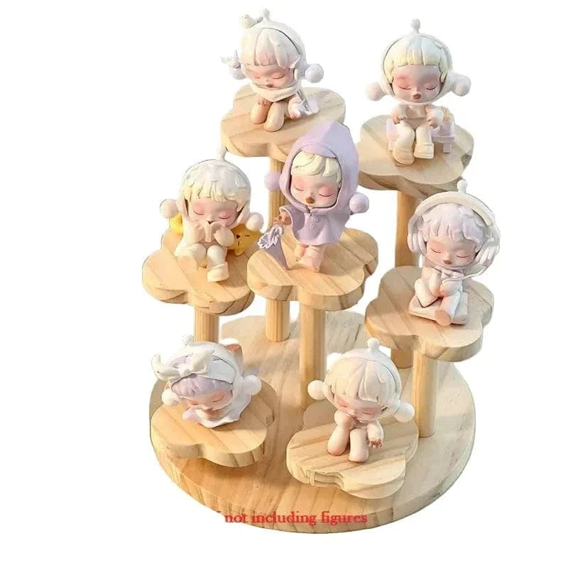 Wooden Display Riser Stand – 3-Tier Organizer Shelf for Figures & Decor