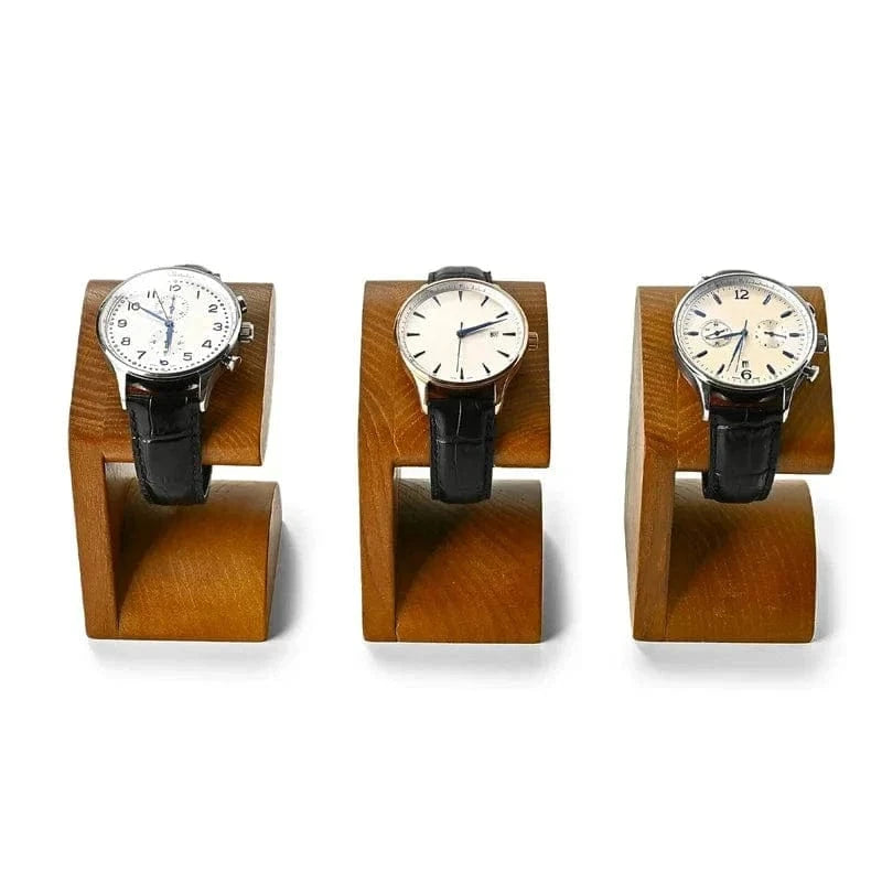 Wooden Watch Holder Stand – T-Bar Jewelry Display & Organizer