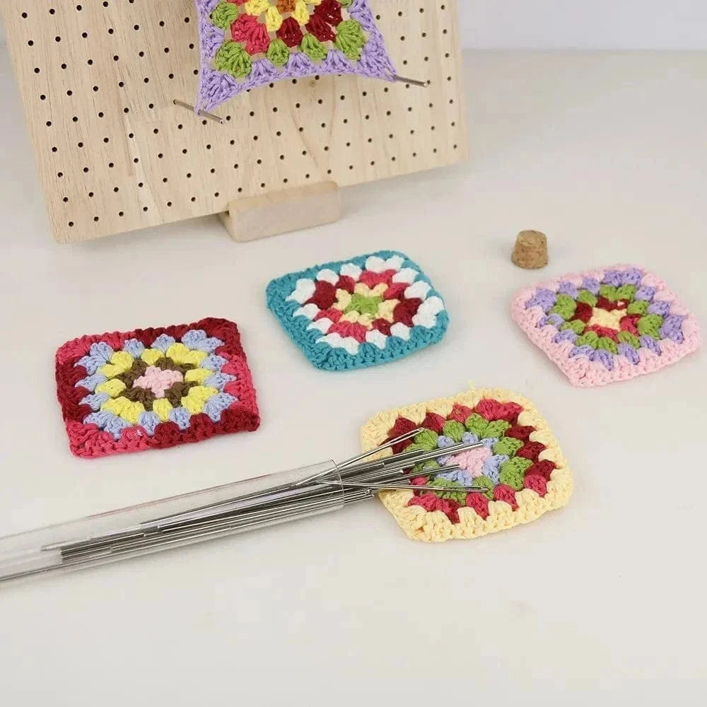 Wooden Crochet Blocking Board – Knitting & Granny Square Project Tool