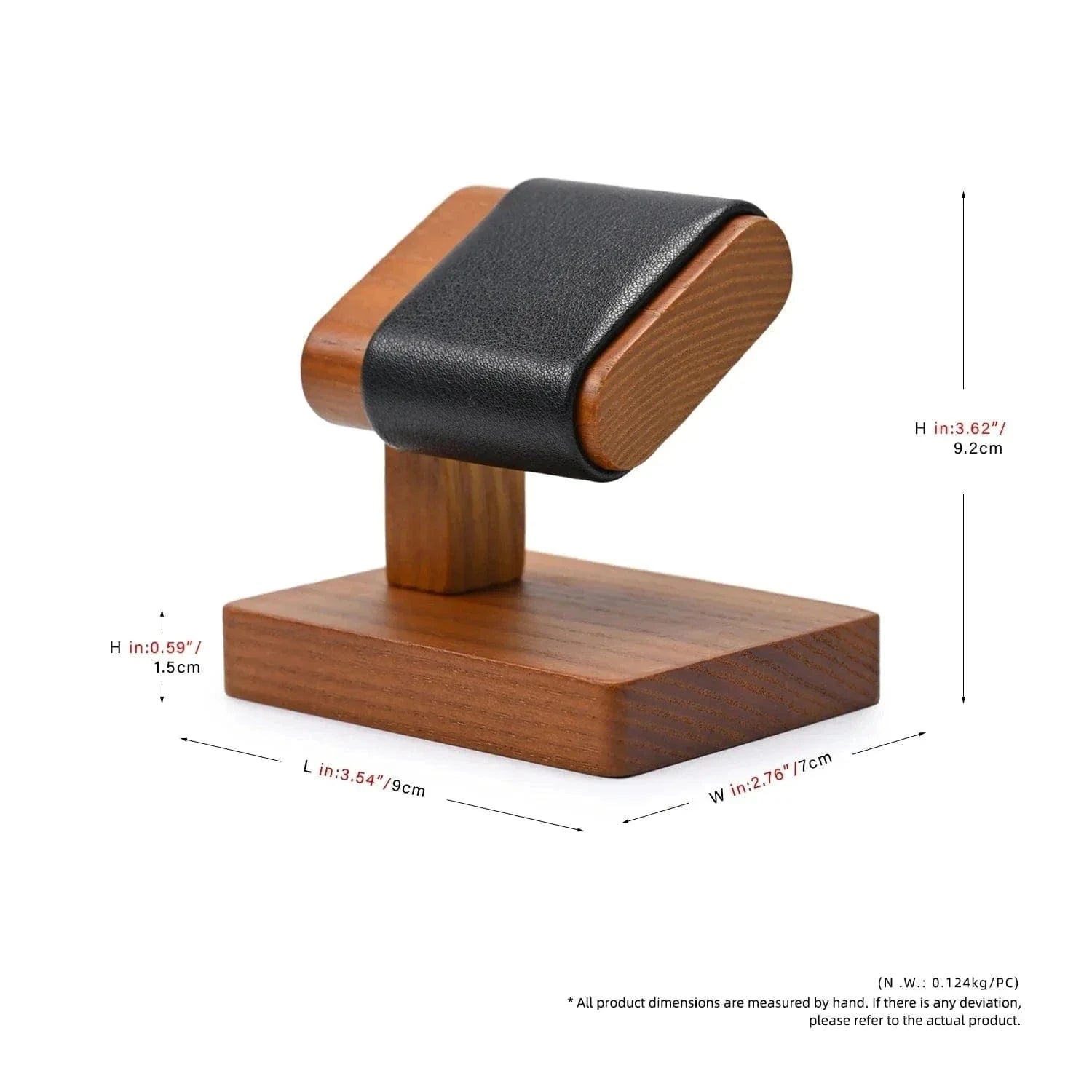 Solid Wood Watch Display Stand – T-Bar Jewelry Organizer for Men & Women