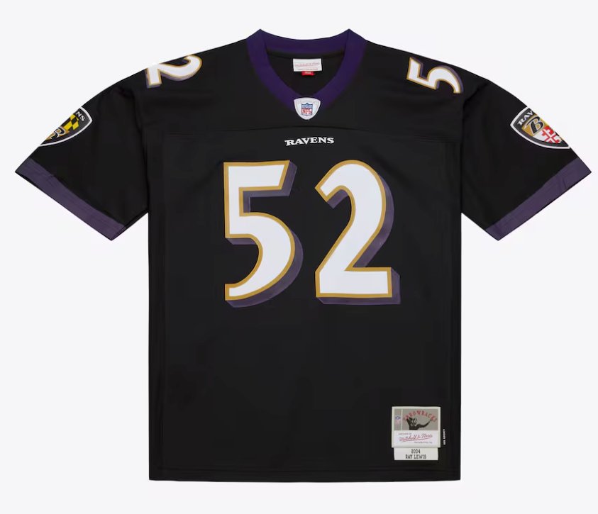 Men's Mitchell & Ness Ray Lewis Black Baltimore Ravens Legacy Jersey