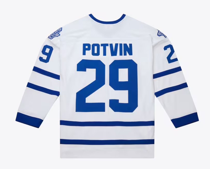 Men's Felix Potvin White Toronto Maple Leafs 1993/94 Power Play Jersey By Mitchell & Ness