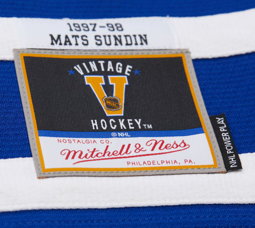 Men's Mats Sundin Blue Toronto Maple Leafs 1997/98 Power Play Jersey By Mitchell & Ness