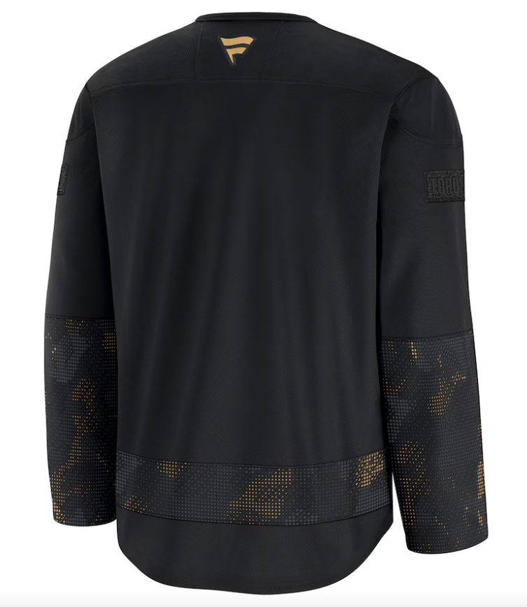 Men's Toronto Maple Leafs Fanatics Black 2024 Military Appreciation Practice Jersey