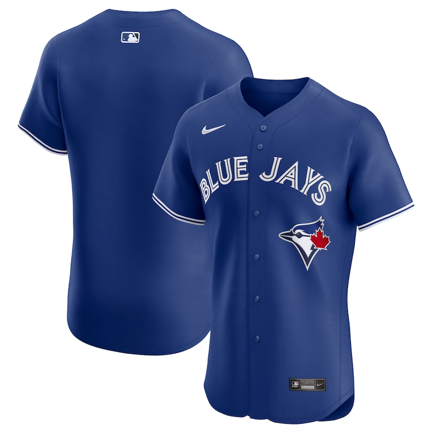 Men's Toronto Blue Jays MLB Baseball Nike Alternate Elite Authentic Pro Jersey - Navy