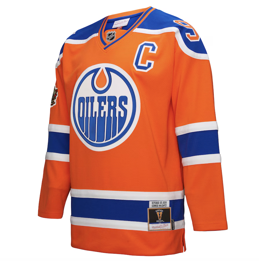 Men's Connor McDavid Edmonton Oilers Mitchell & Ness Power Play Jersey - Orange