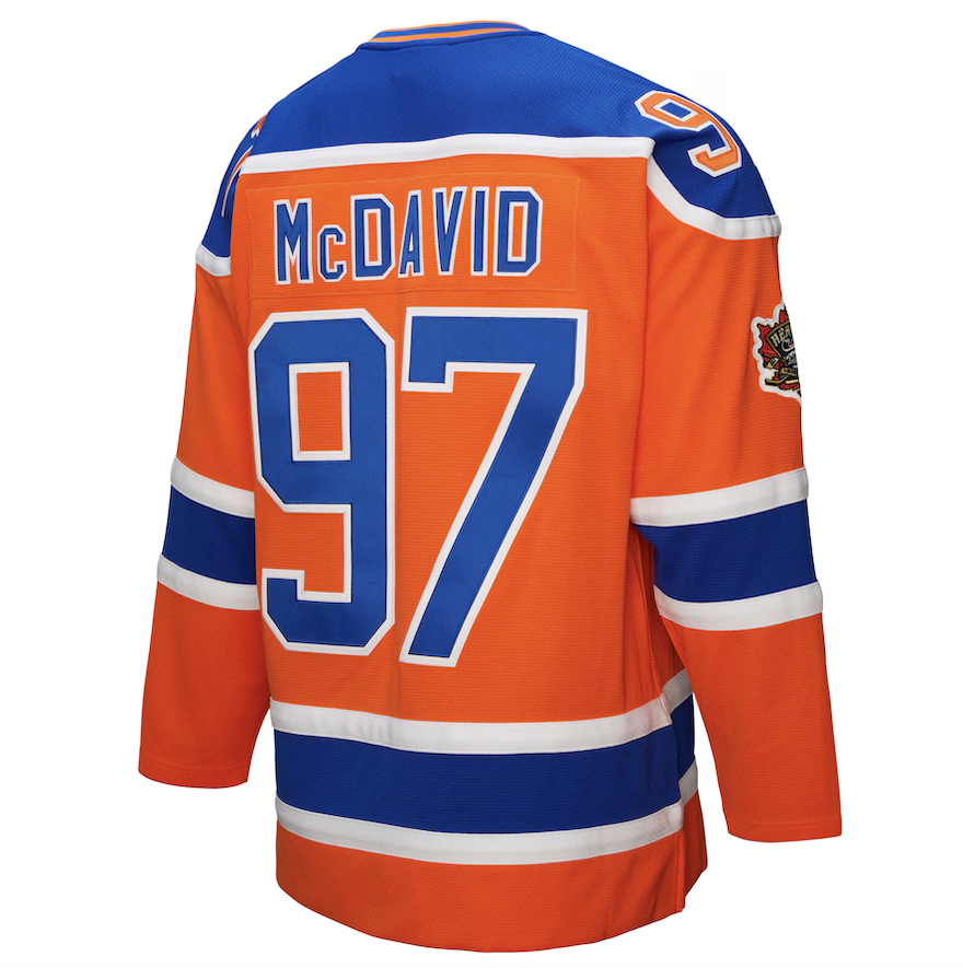 Men's Connor McDavid Edmonton Oilers Mitchell & Ness Power Play Jersey - Orange
