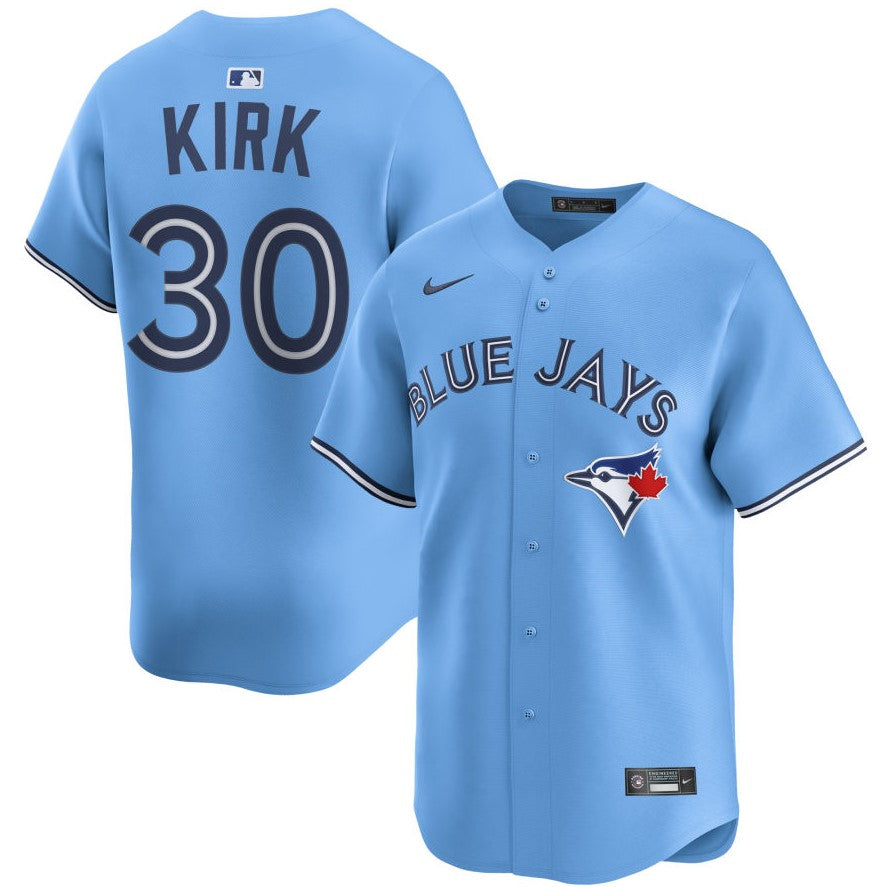 Men's Toronto Blue Jays Alejandro Kirk Powder Blue MLB Baseball Player Jersey