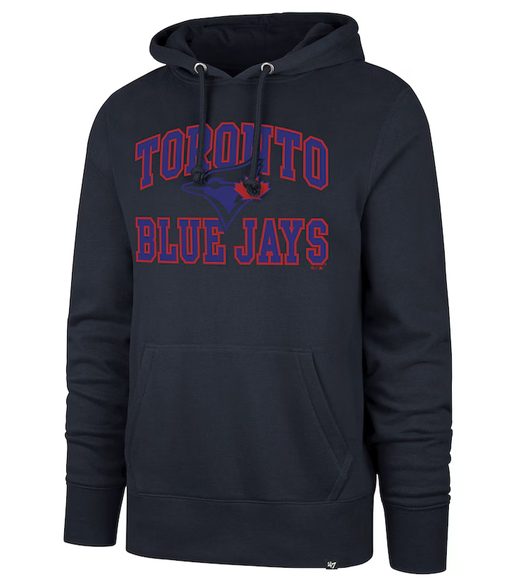 Men's Toronto Blue Jays '47 Navy City Connect Headline Imprint Pullover Hoodie