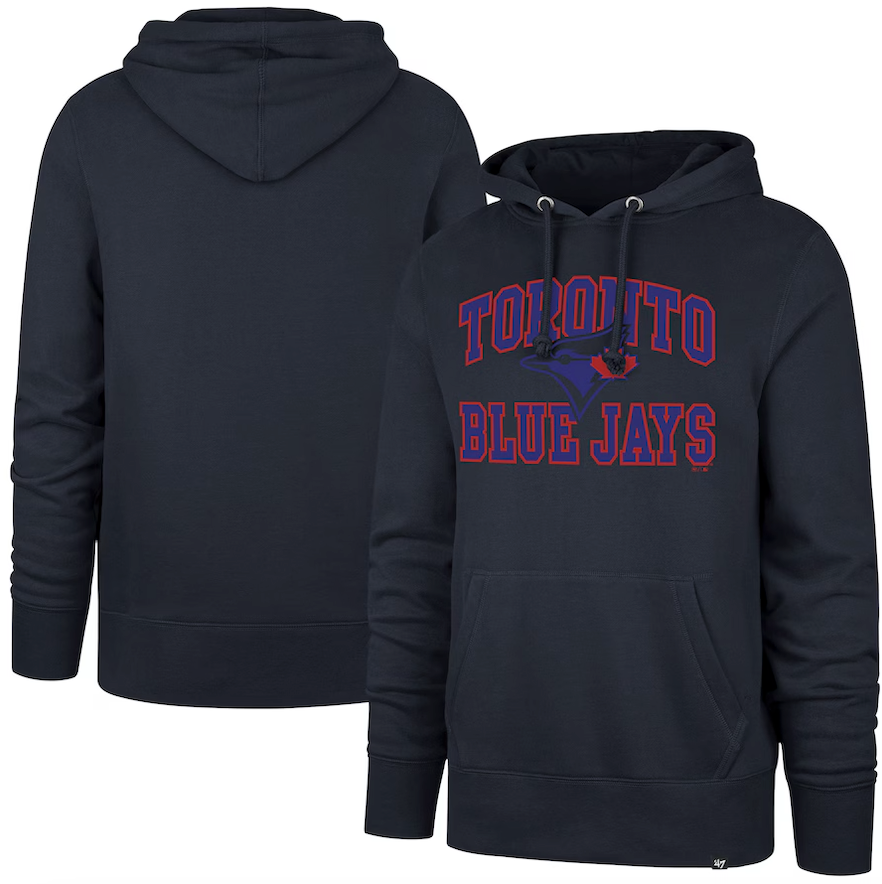 Men's Toronto Blue Jays '47 Navy City Connect Headline Imprint Pullover Hoodie