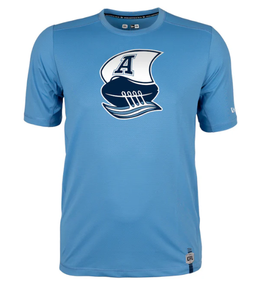 2025 Toronto Argonauts CFL Football New Era Equipment Sideline T Shirt - Powder Blue
