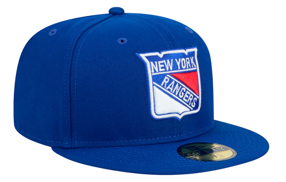 Men's New York Rangers NHL Hockey New Era Core 59FIFTY Fitted Hat - Royal