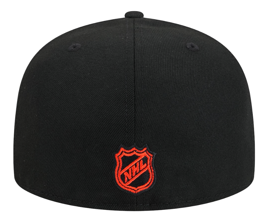 Men's Philadelphia Flyers NHL Hockey New Era Core 59FIFTY Fitted Hat - Black