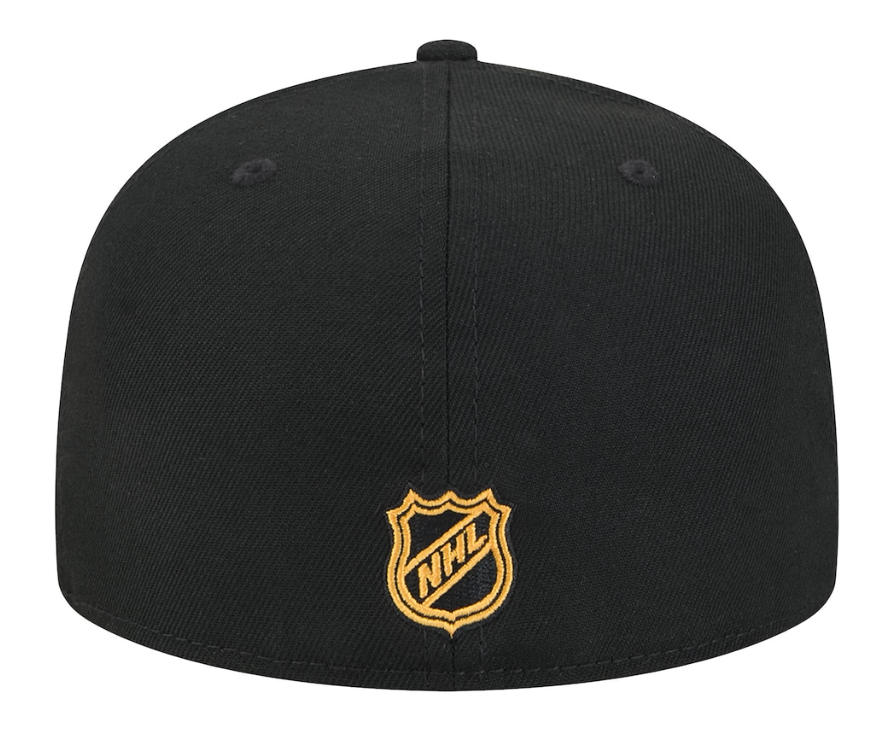 Men's Boston Bruins NHL Hockey New Era Core 59FIFTY Fitted Hat - Black