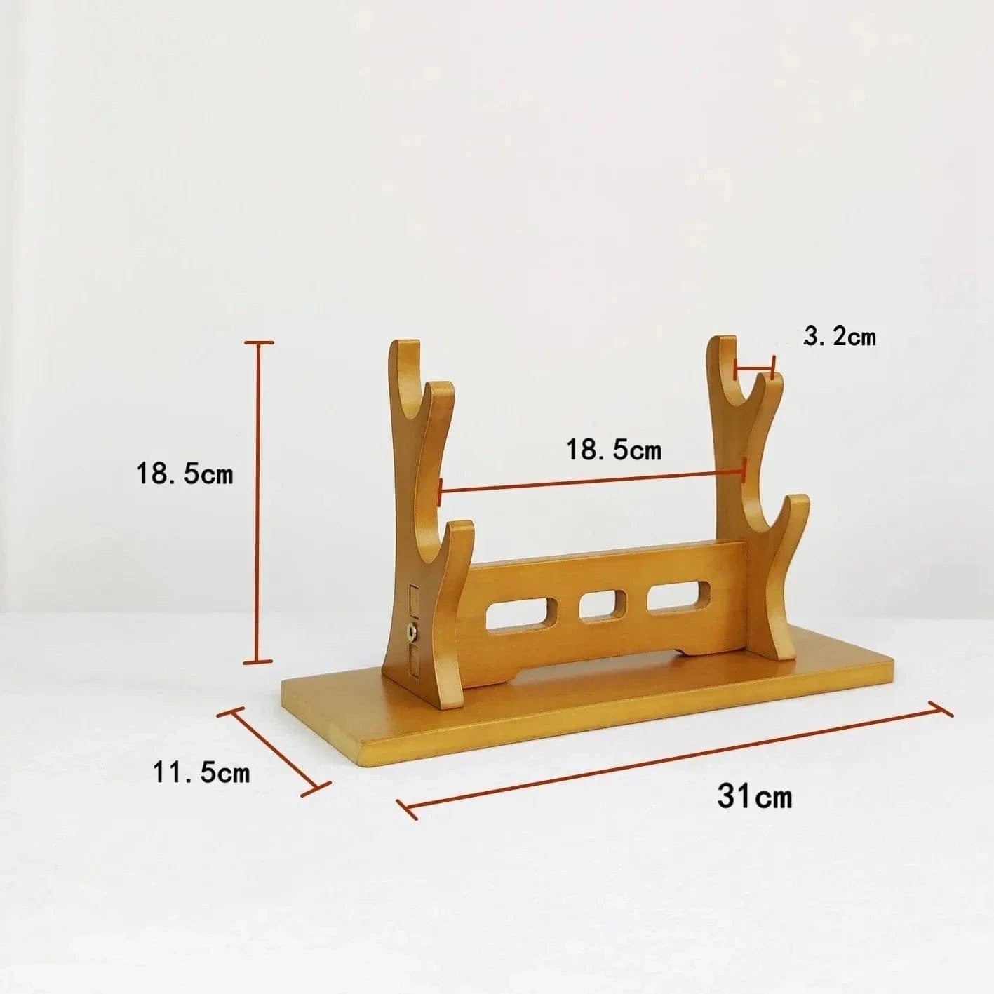 Wooden Katana Sword Holder Stand – 5-Tier Weapon Display Rack