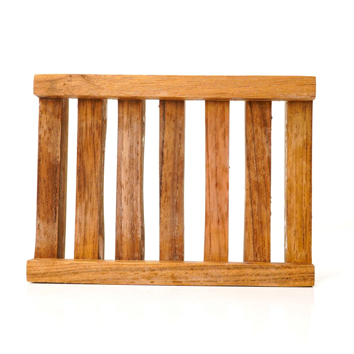 Slotted Teak Wood Soap Dish