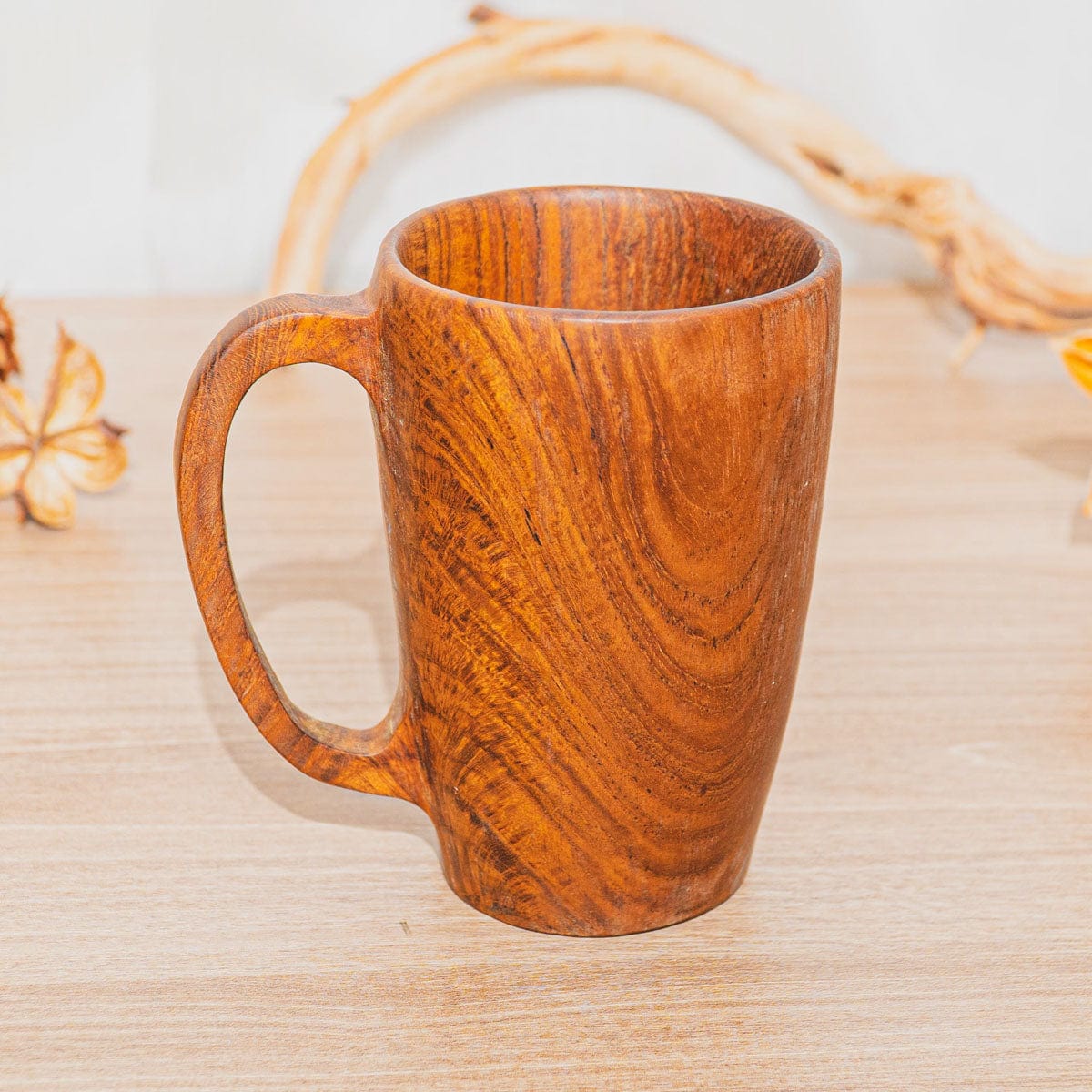 Teak Wood Coffee Mug