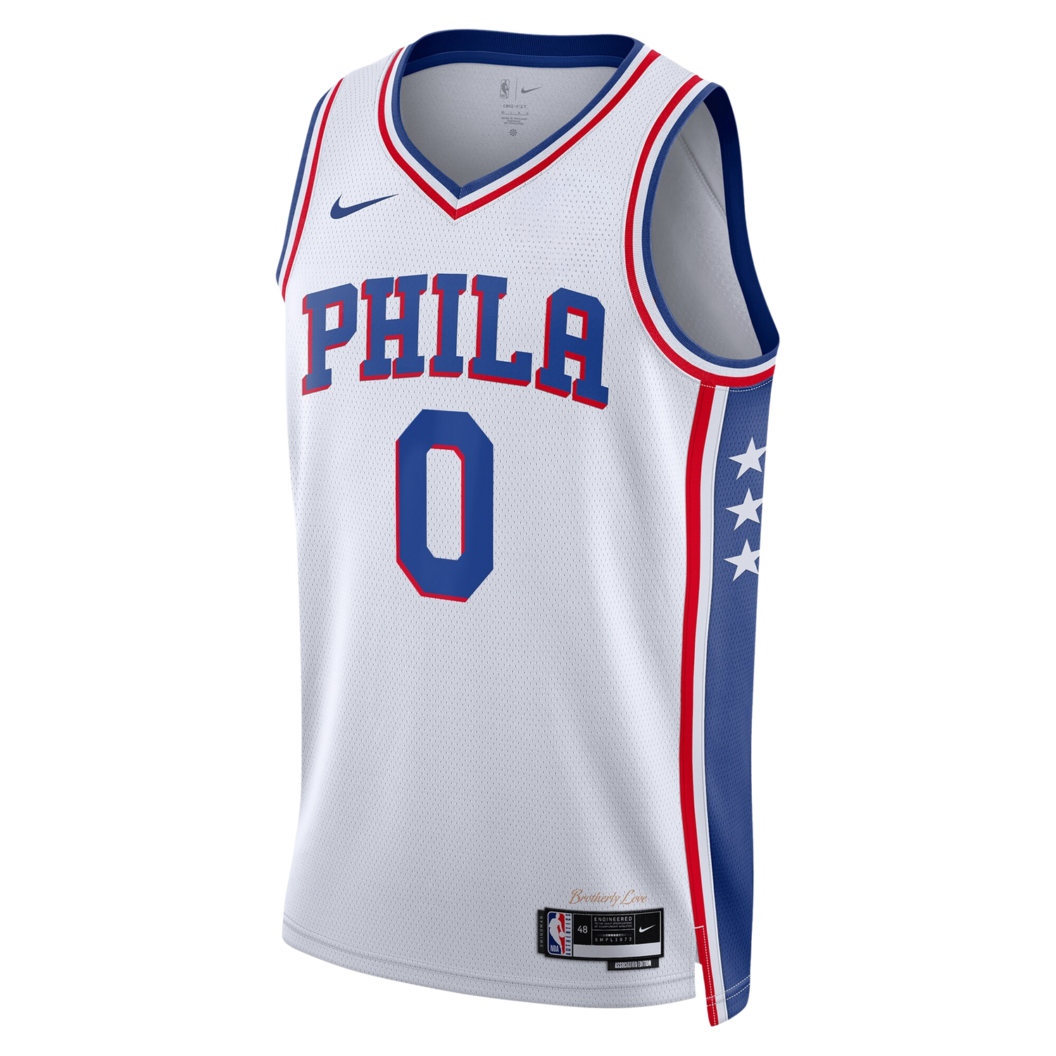 Philadelphia 76ers White Association Jersey Tyrese Maxey #0
