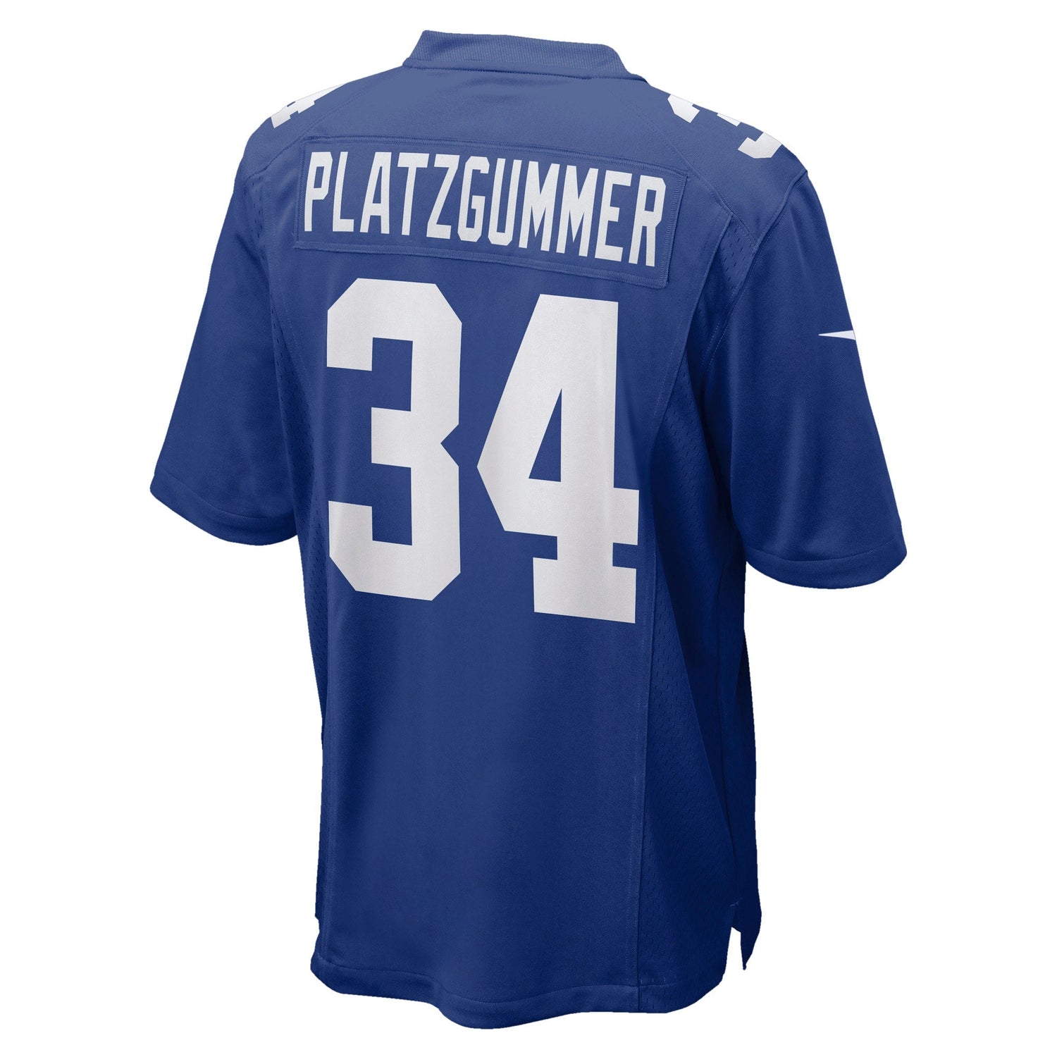 Sandro Platzgummer New York Giants Nike Game Jersey - Royal