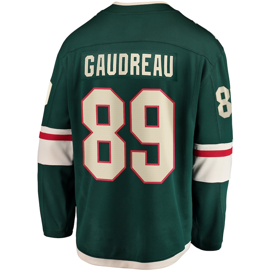 Frederick Gaudreau Minnesota Wild Home Breakaway Jersey - Green