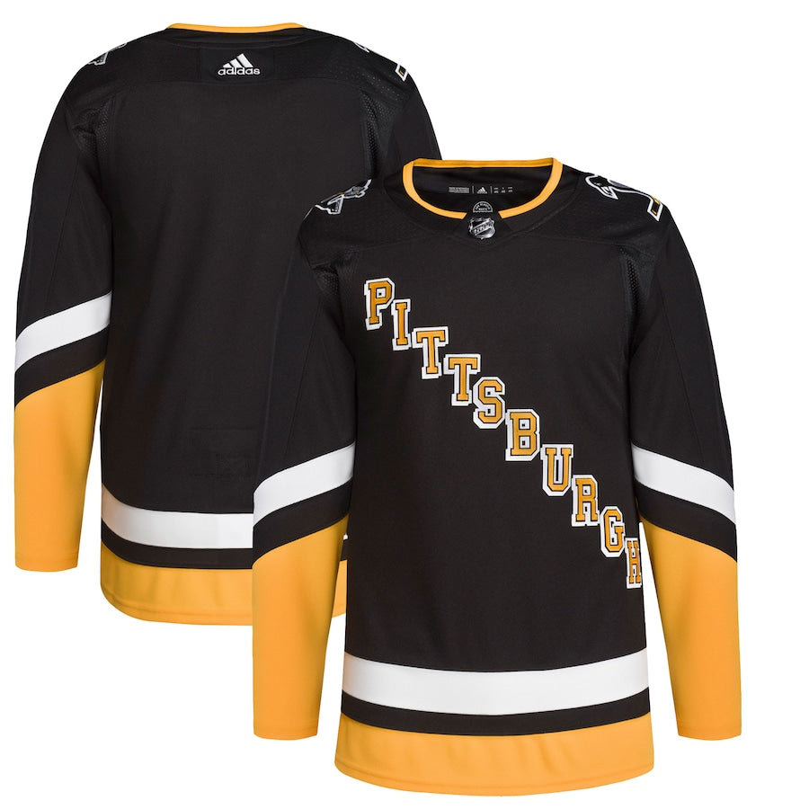 Men's Pittsburgh Penguins adidas Black 2021/22 Alternate Primegreen Authentic Jersey