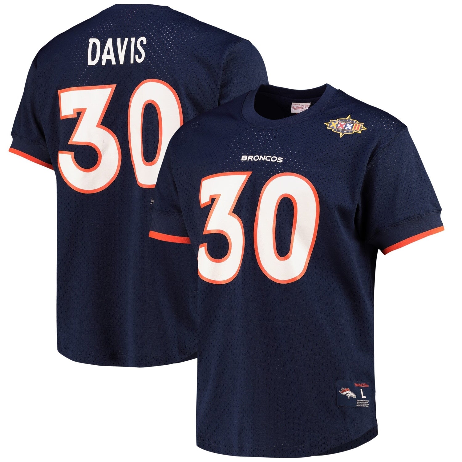 Denver Broncos Name & Number Mesh Crew Neck Denver Broncos