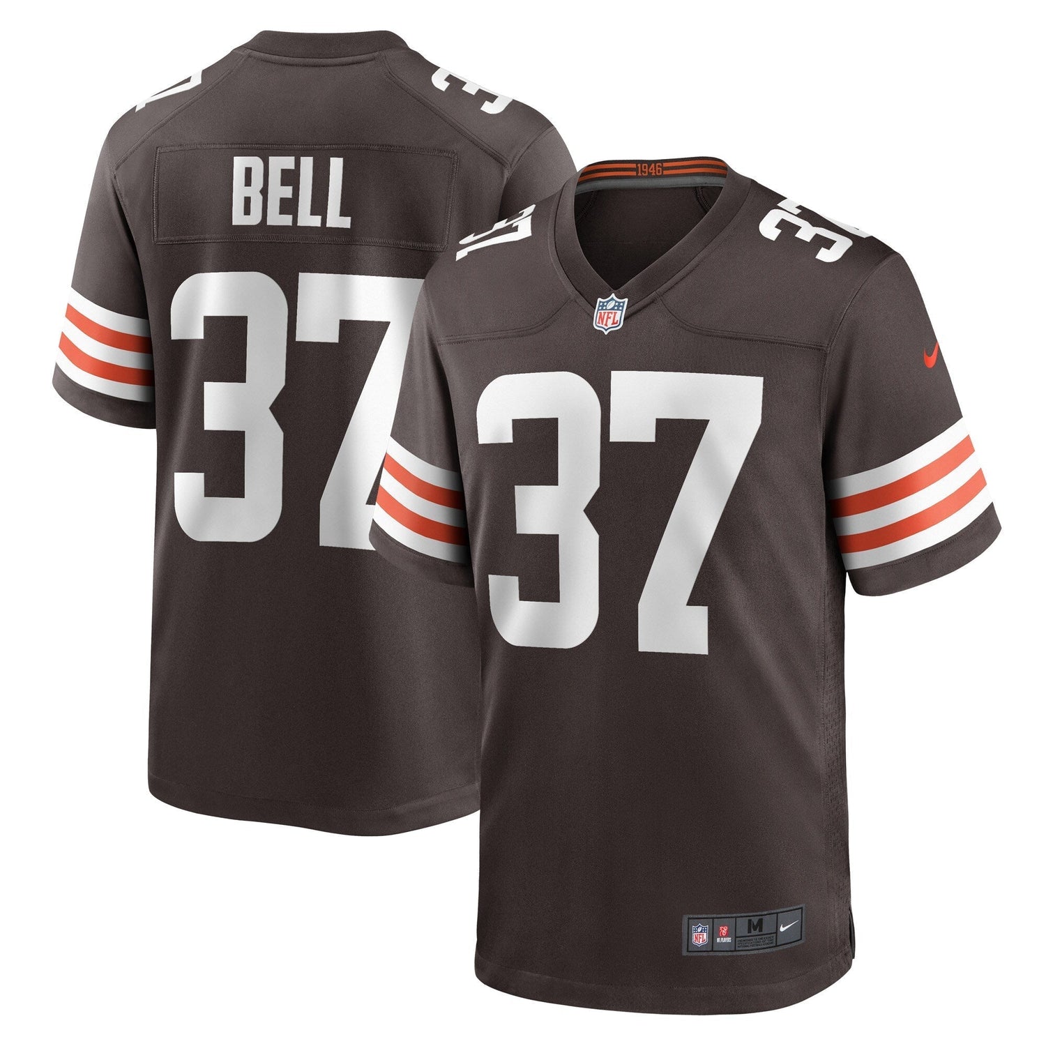 D'Anthony Bell Cleveland Browns Nike Game Jersey - Brown