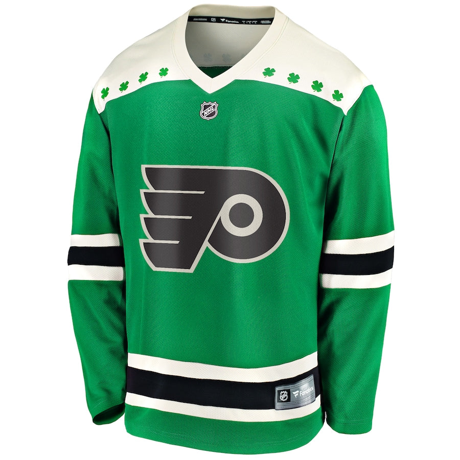 Men's Philadelphia Flyers Fanatics Green 2021 St. Patrick's Day Breakaway Jersey