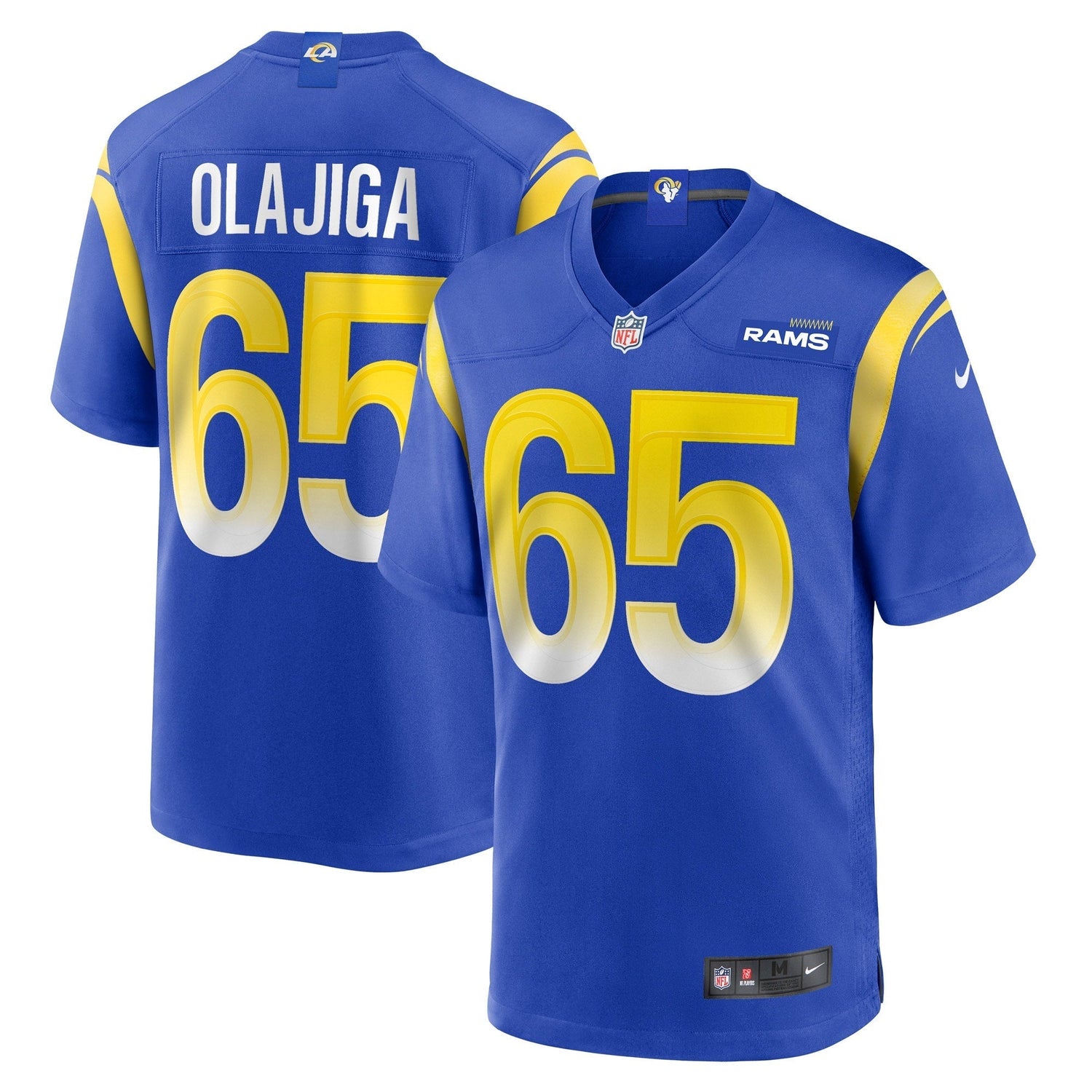 David Olajiga Los Angeles Rams Nike Game Jersey - Royal