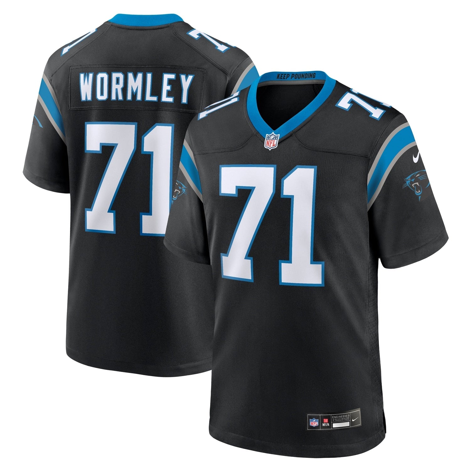 Chris Wormley Carolina Panthers Nike Game Jersey - Black