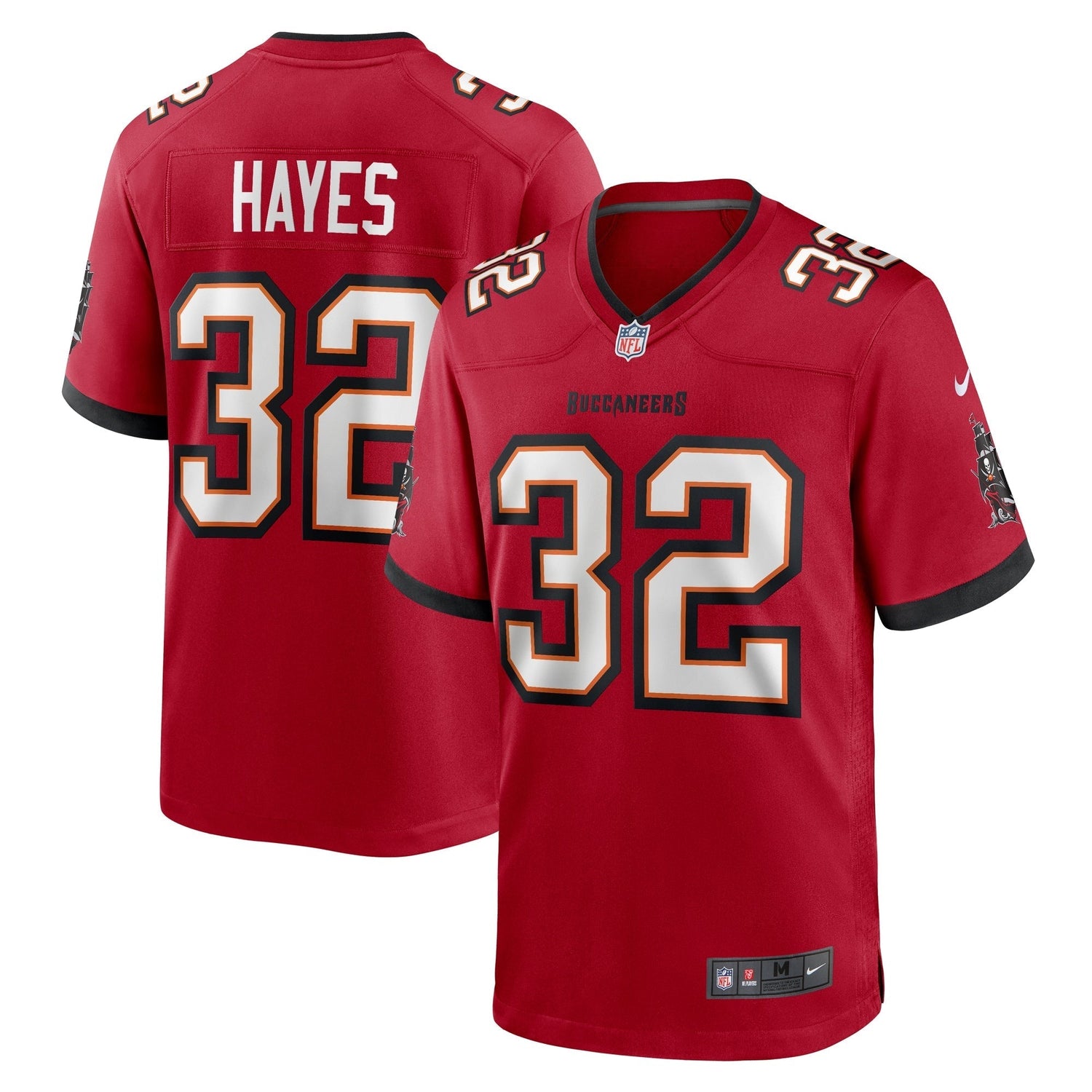 Josh Hayes Tampa Bay Buccaneers Nike Game Jersey - Red