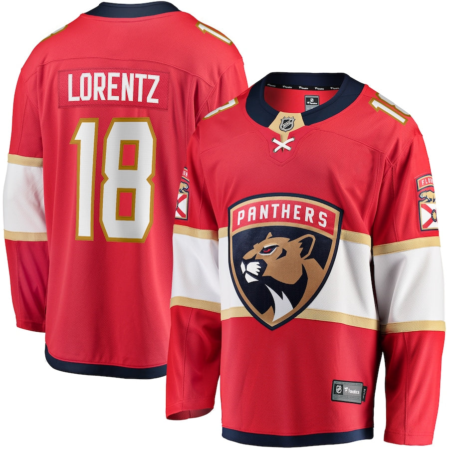 Steven Lorentz Florida Panthers Home Breakaway Jersey - Red