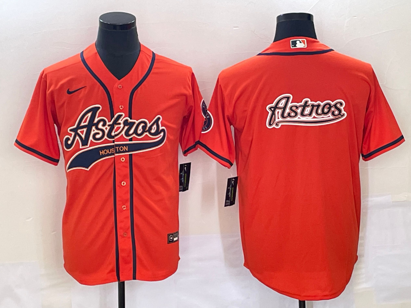 Men's Houston Astros Orange Team Jersey Joint Edition