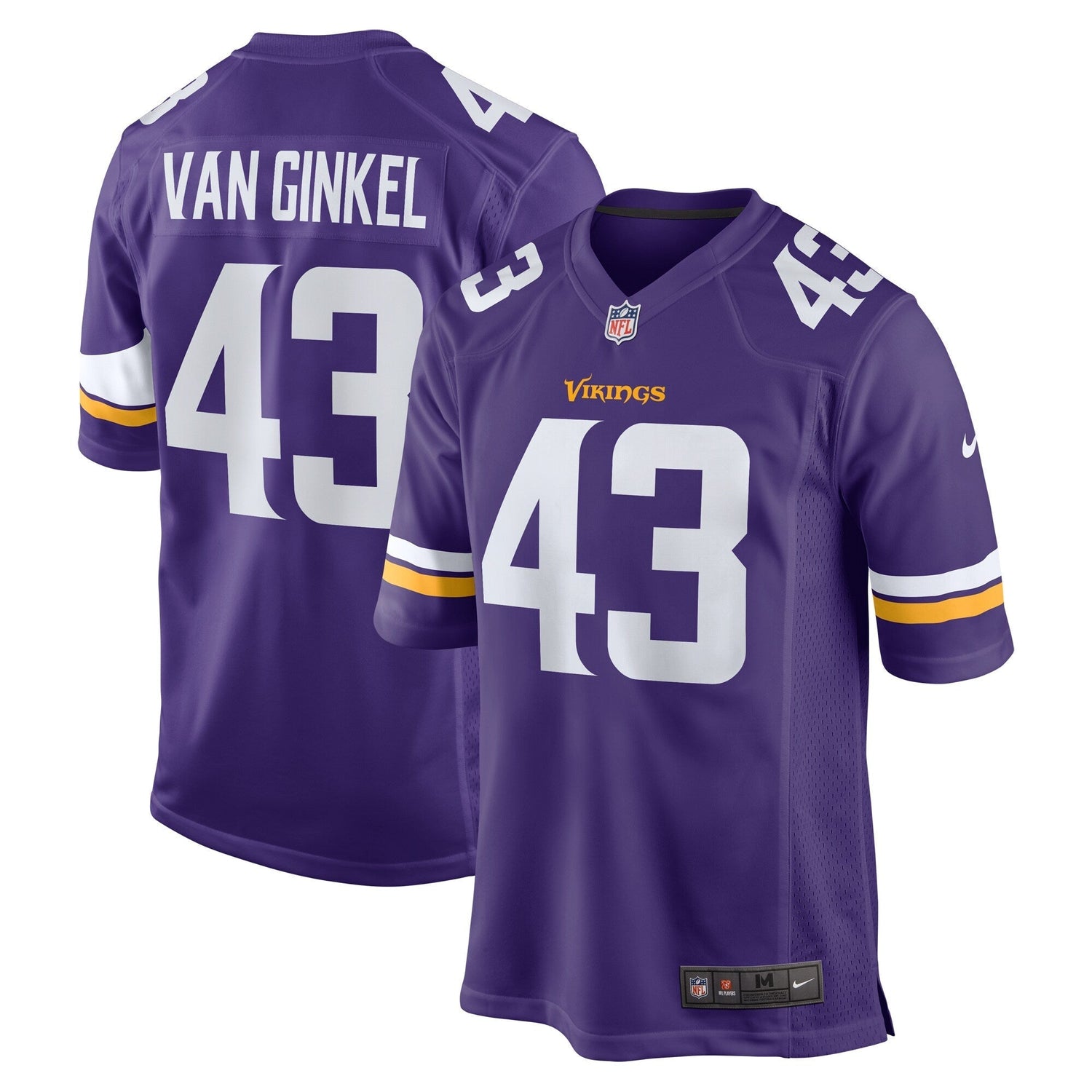 Andrew Van Ginkel Minnesota Vikings Nike Team Game Jersey - Purple