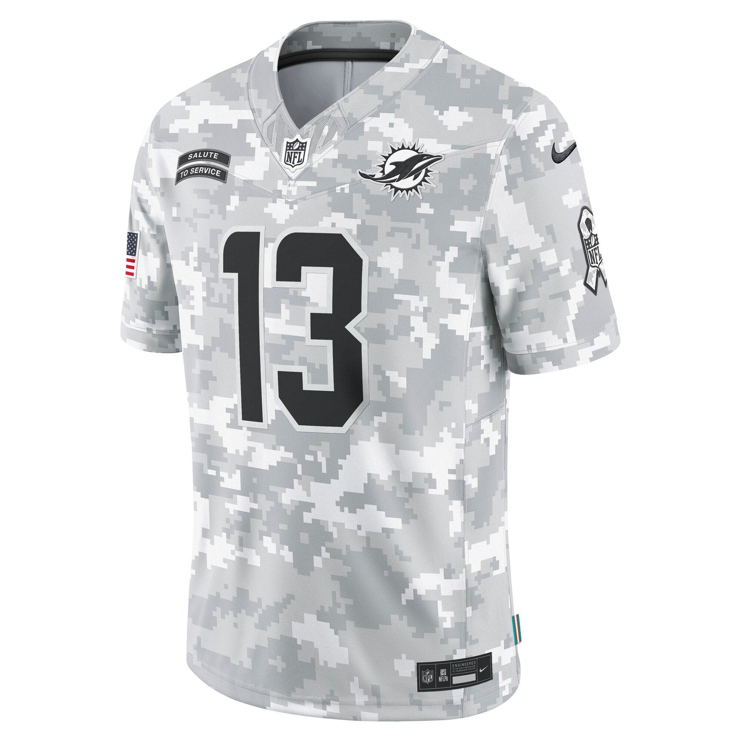 Dan Marino Miami Dolphins Nike 2024 Salute to Service Retired Limited Jersey - Arctic Camo
