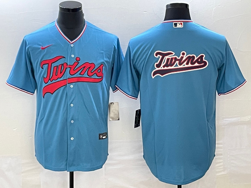Men's Minnesota Twins Blue Player Logo Jersey