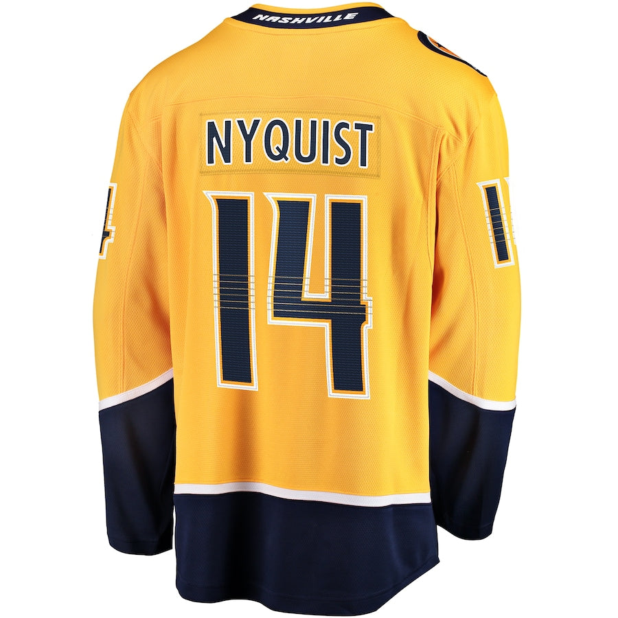 Gustav Nyquist Nashville Predators Home Breakaway Jersey - Gold