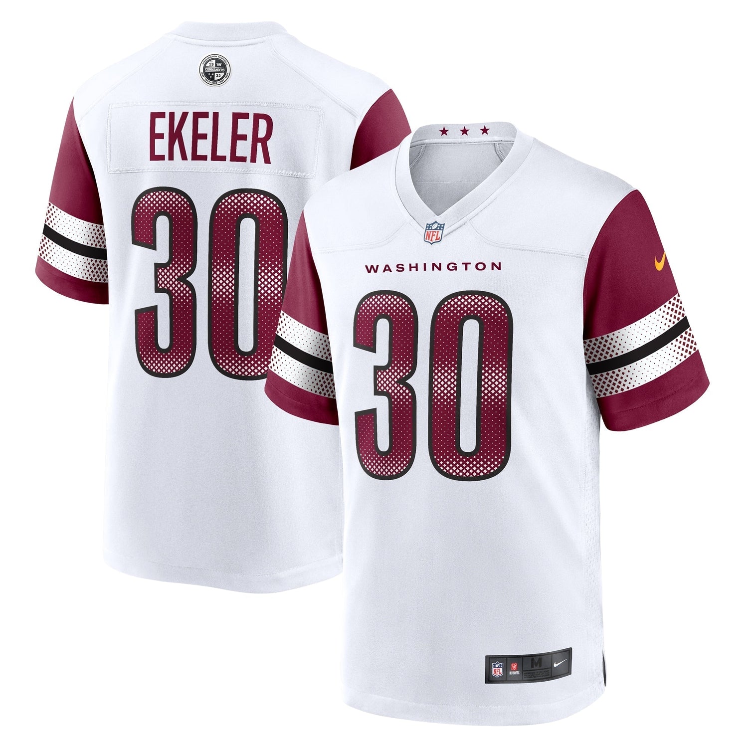 Austin Ekeler Washington Commanders Nike Game Jersey - White