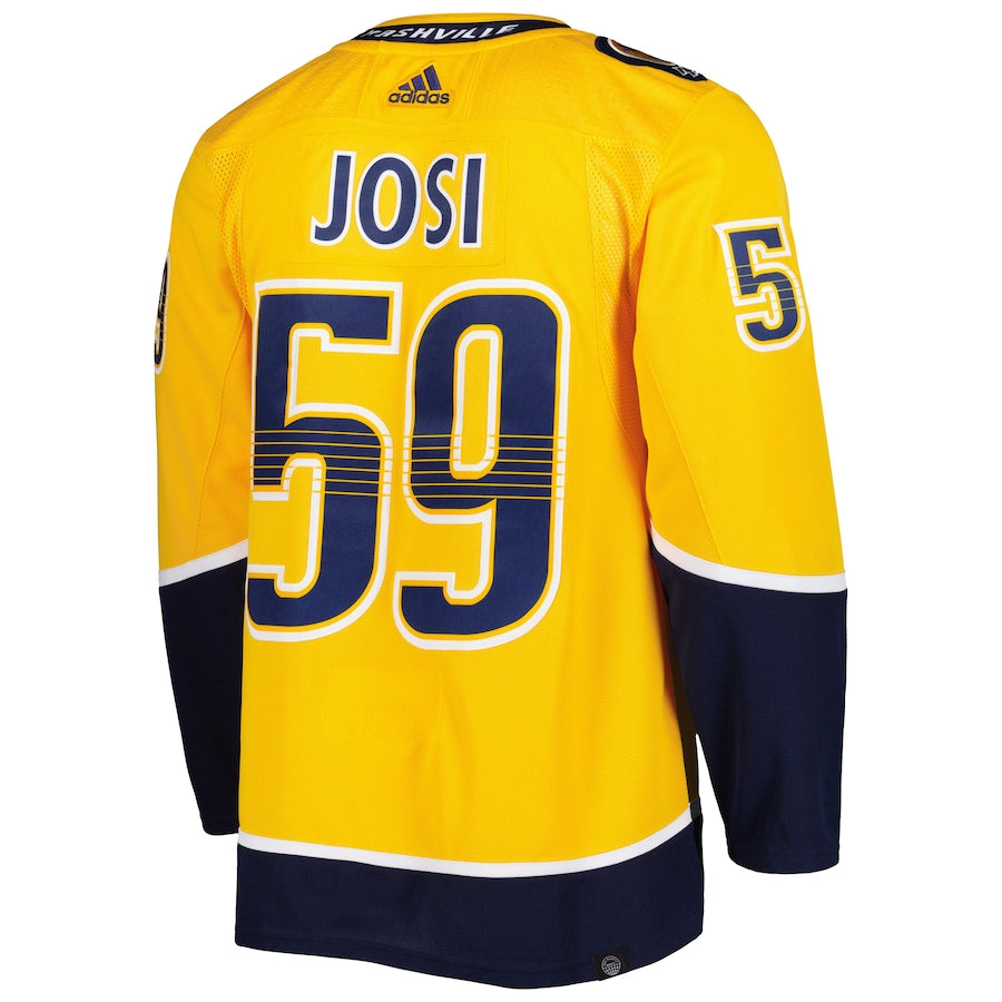 Roman Josi Nashville Predators Primegreen Jersey - Gold