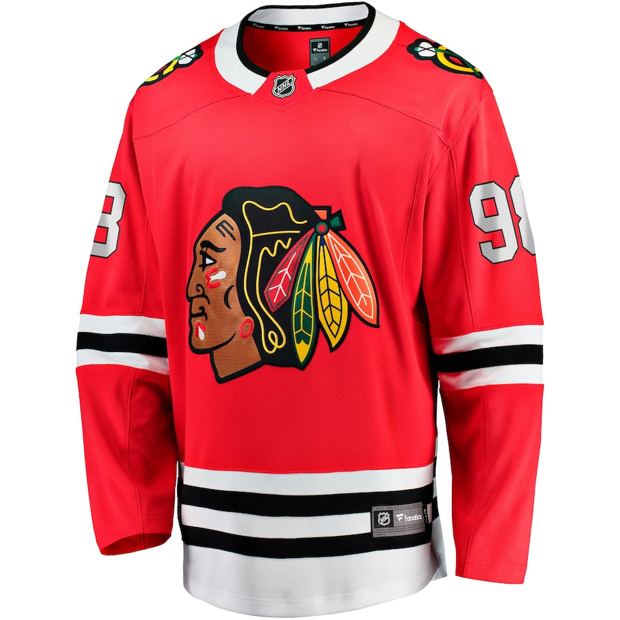 Connor Bedard Chicago Blackhawks Home Breakaway Jersey - Red