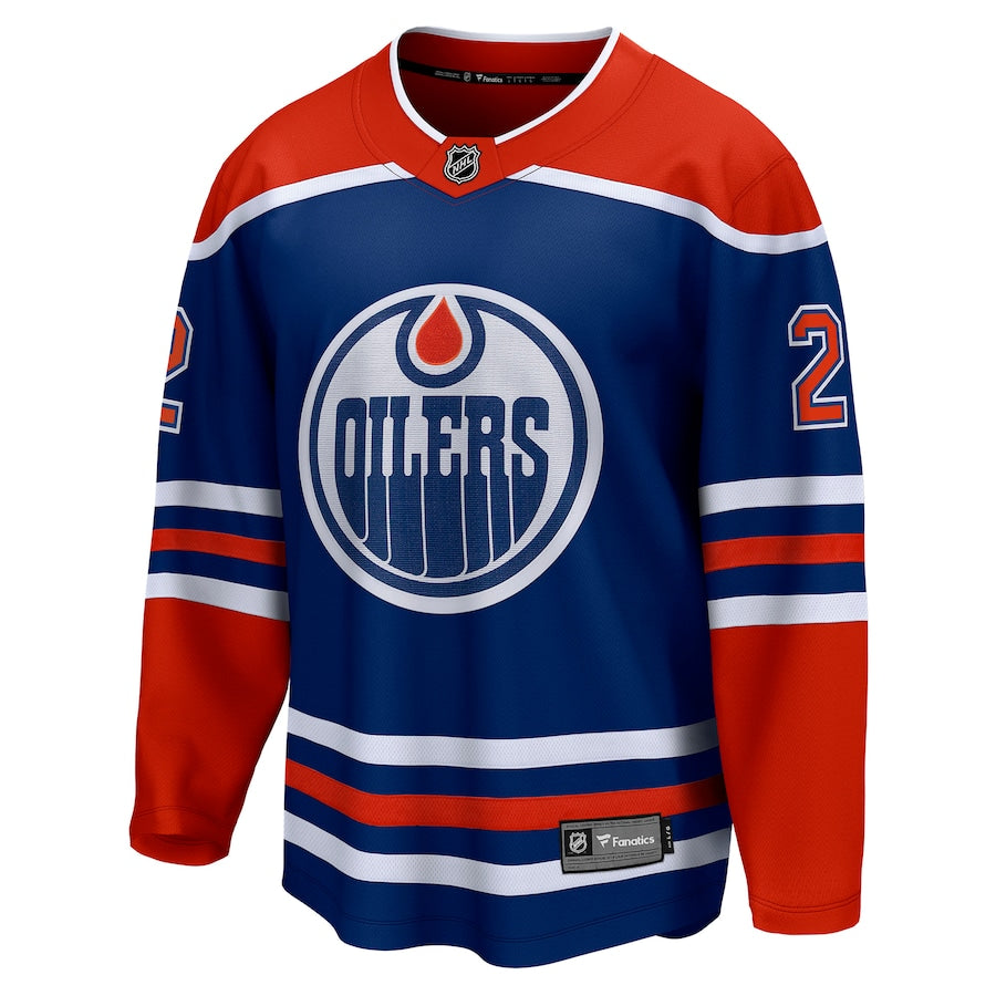 Evan Bouchard Edmonton Oilers Home Breakaway Jersey - Royal