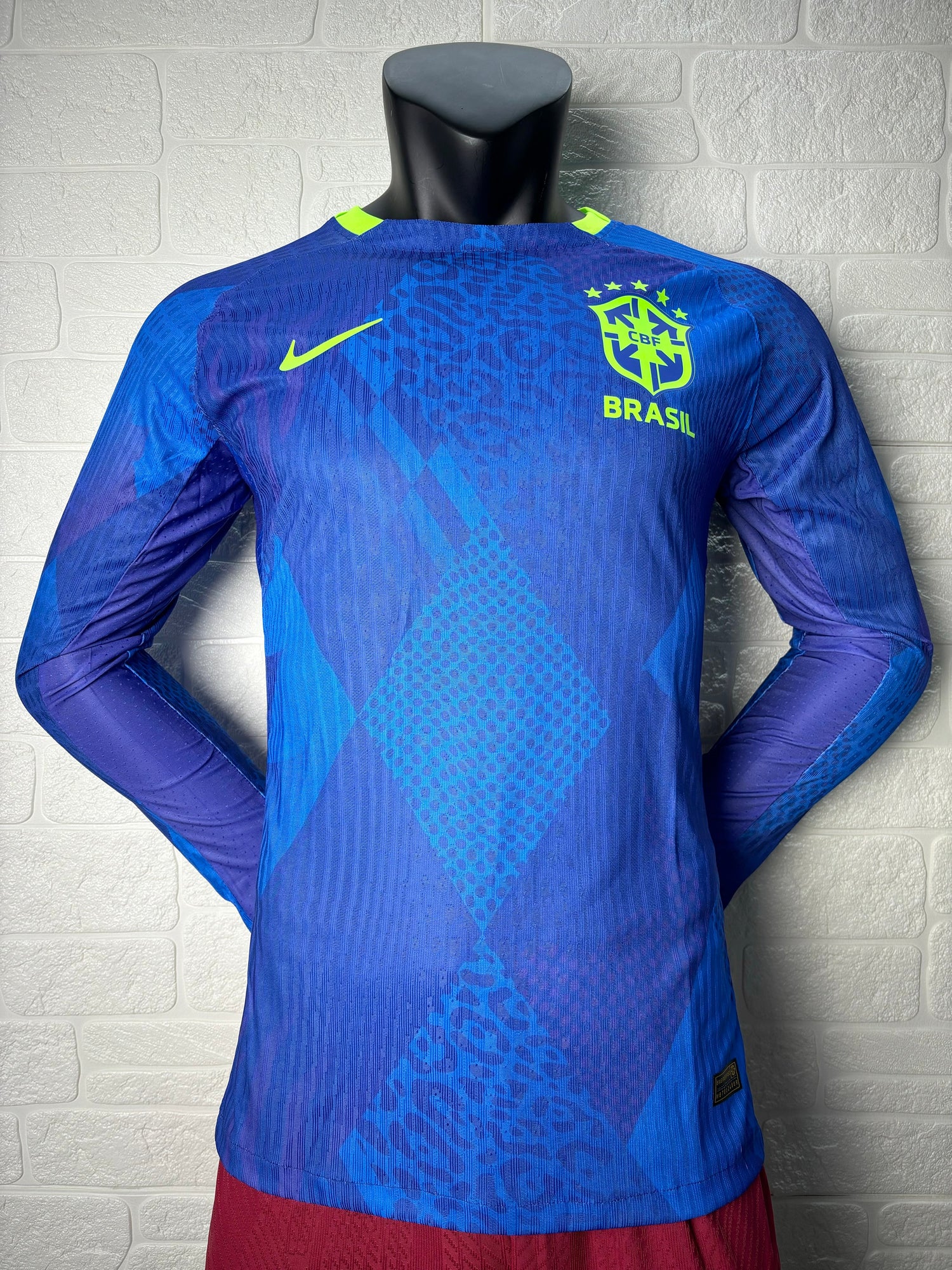2025-26 Brazil Away Long Sleeve Player Version Jersey