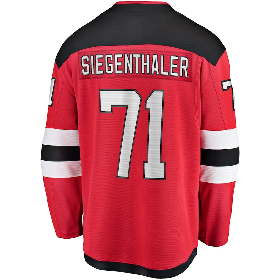 Jonas Siegenthaler New Jersey Devils Home Breakaway Jersey - Red