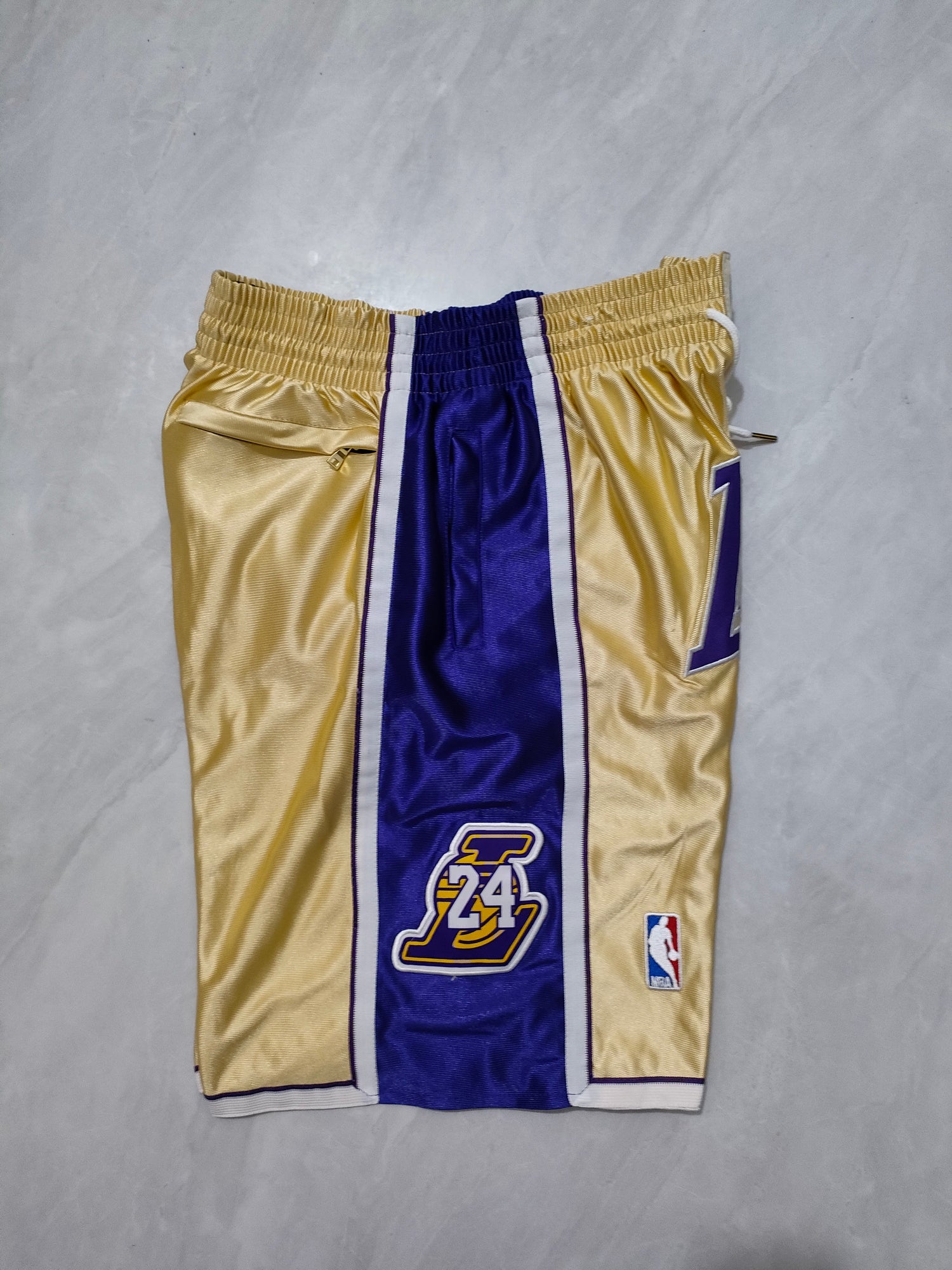JUST DON Los Angeles Lakers Golden Hall of Fame Pocket Shorts