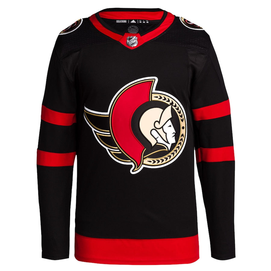 Ottawa Senators Men's Home Primegreen Blank Jersey - Black