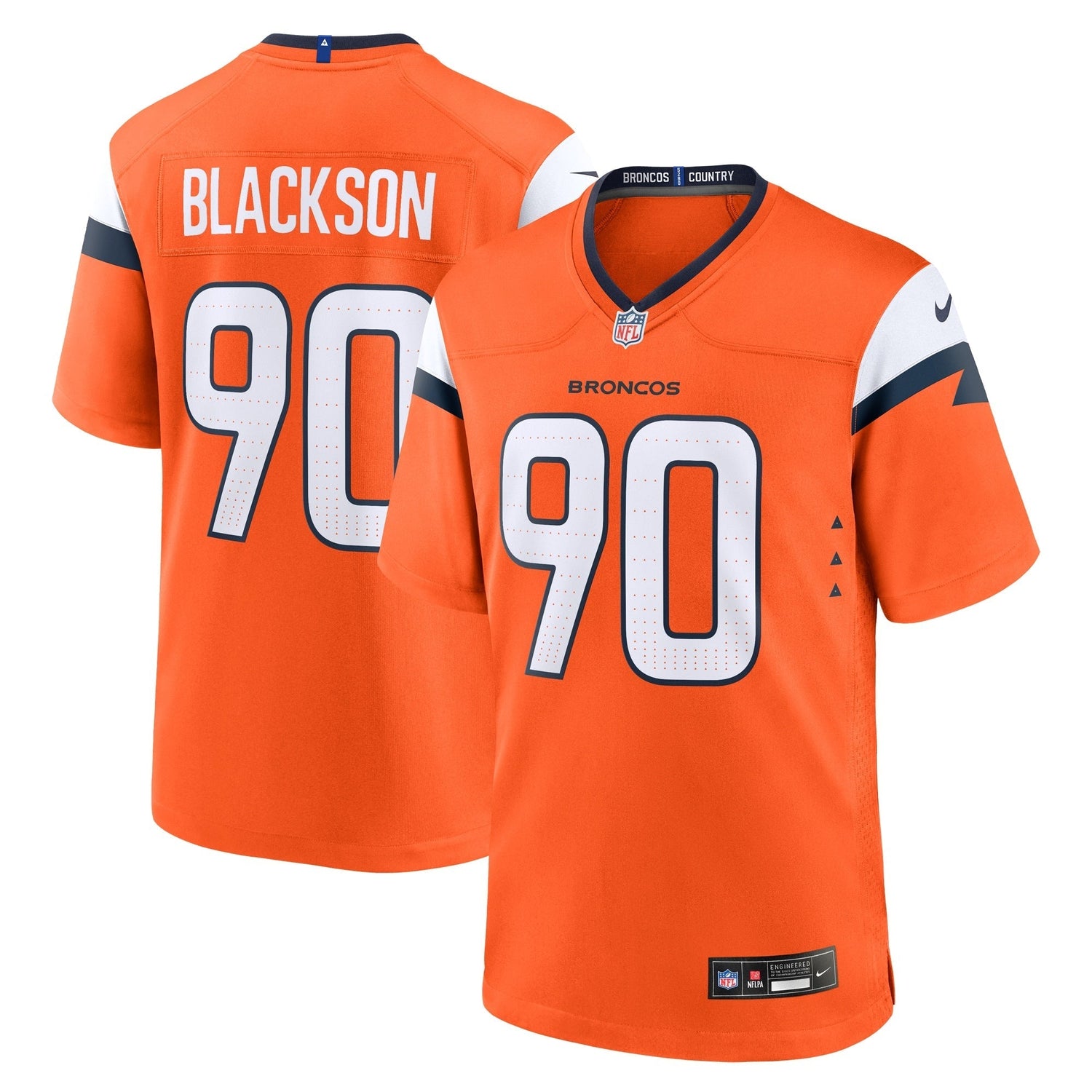 Angelo Blackson Denver Broncos Nike Game Jersey - Orange