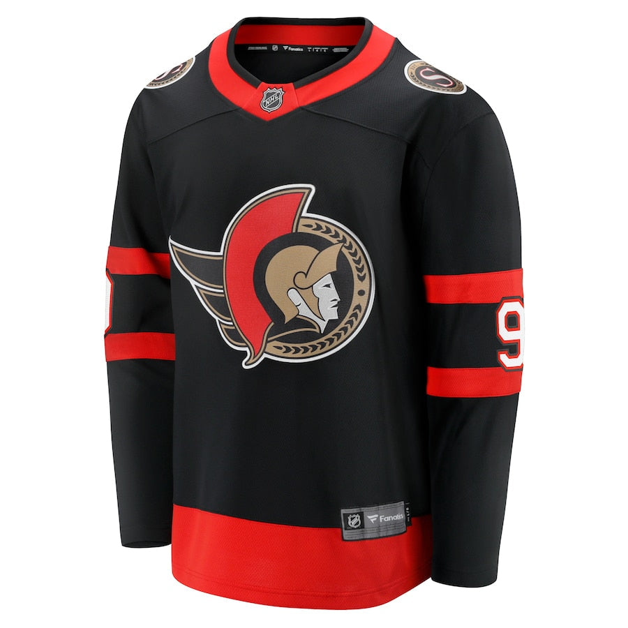 Josh Norris Ottawa Senators Home Breakaway Jersey - Black