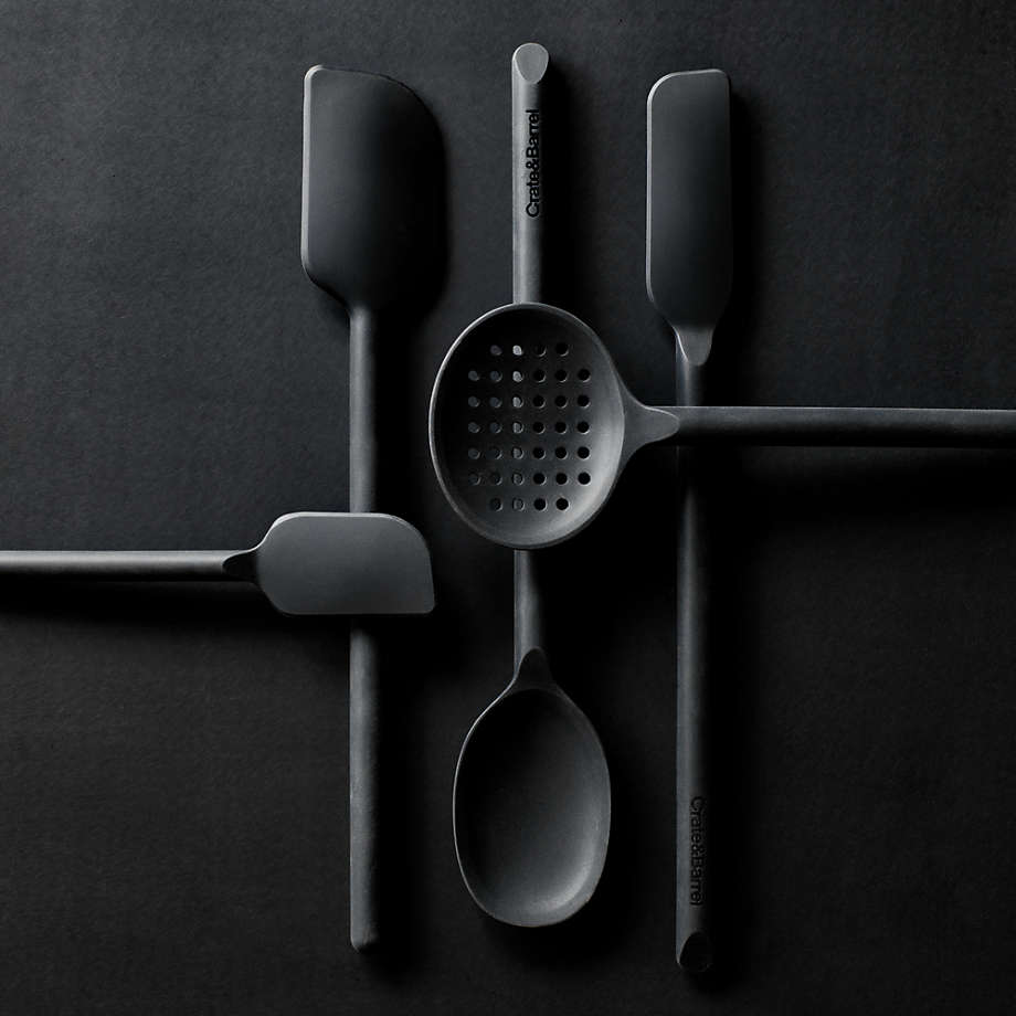 Black Silicone Kitchen Utensils Set of 9